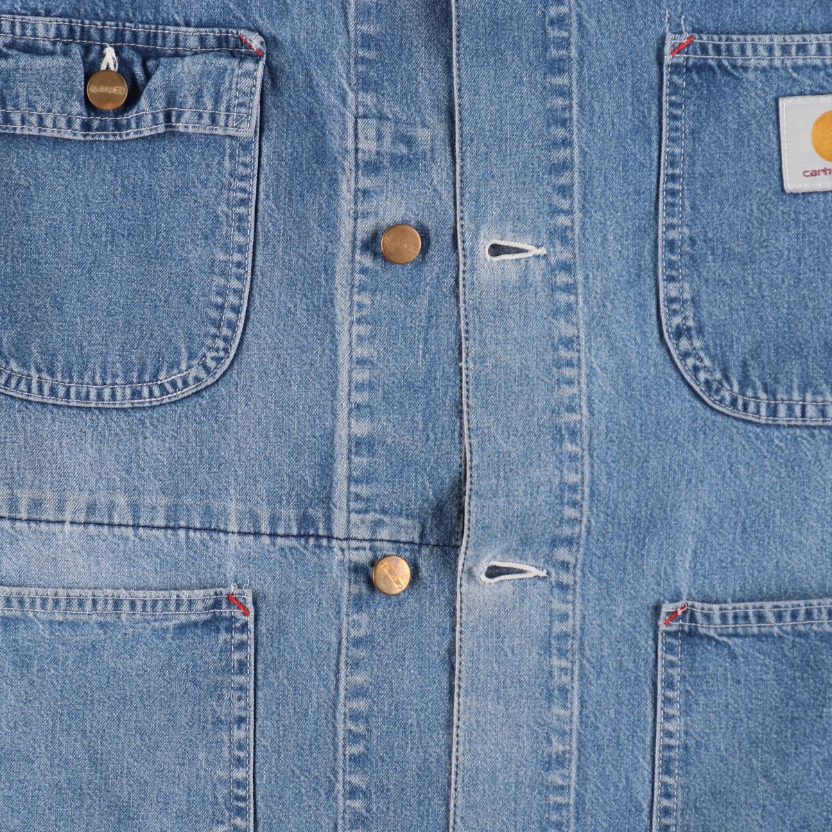 古着 90年代~ カーハート Carhartt デニムカバーオール メンズL