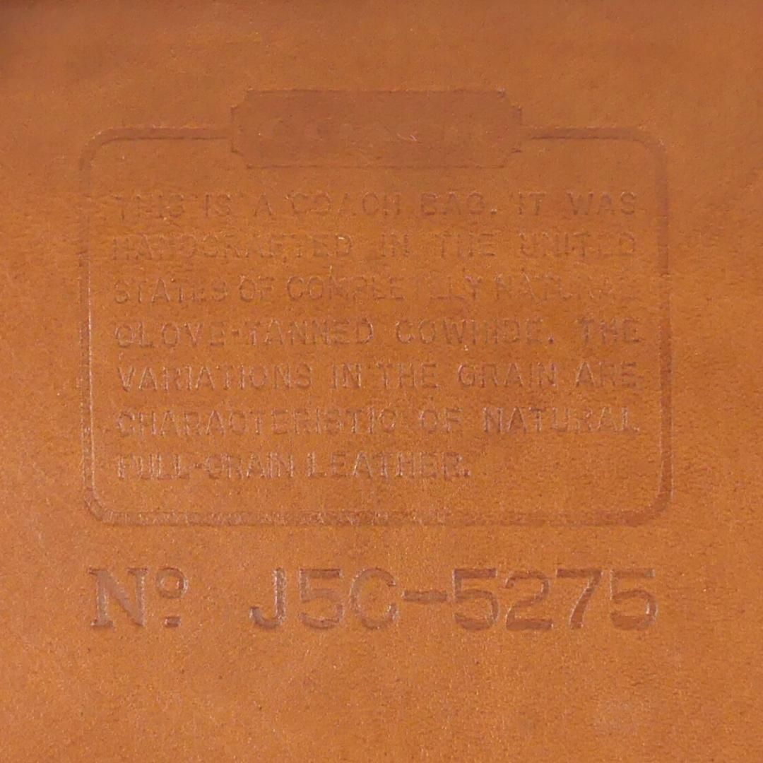 アメリカ製 ビジネスバッグ COACH オールドコーチ 茶 メンズ AA1496