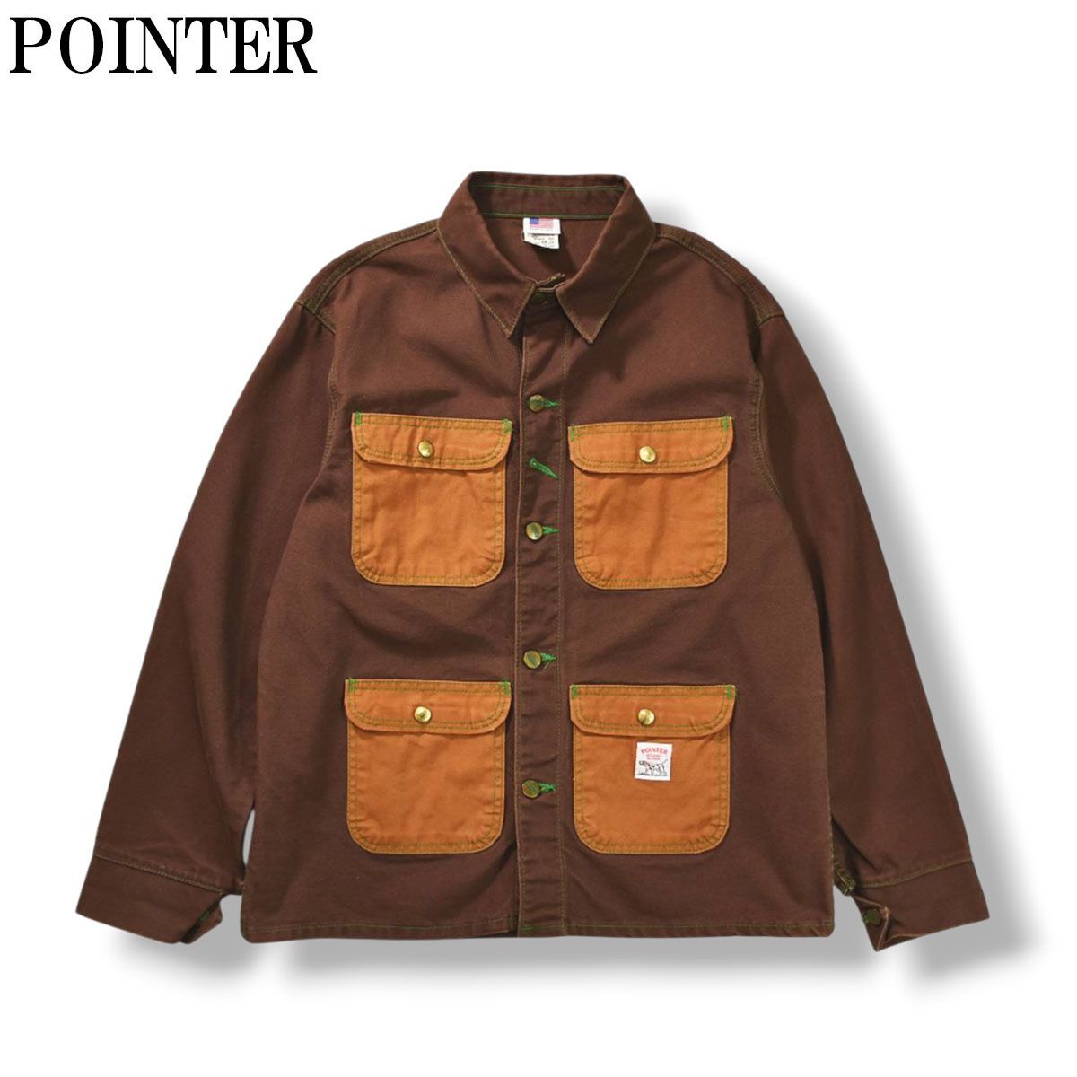 ジャケット・アウター 90s pointer brand boro coverall vintage 希少】 90sヴィンテージ USA製 ポインター POINTER ダック