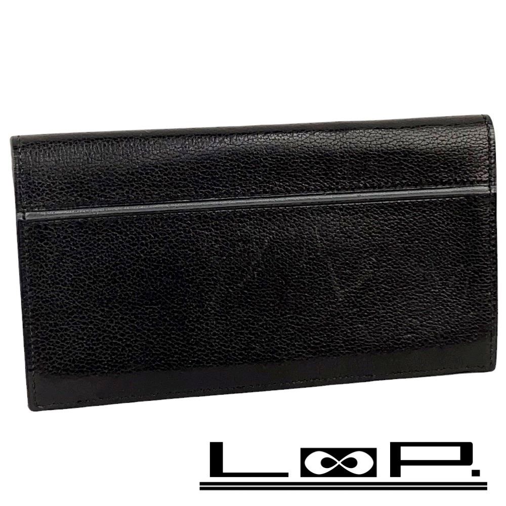 ■中古■　エルメス MC2 フレミング 長財布 エヴァーカーフ ブラック □L刻【98703】 □中古□ エルメス MC2 フレミング 長財布 エヴァーカーフ ブラック