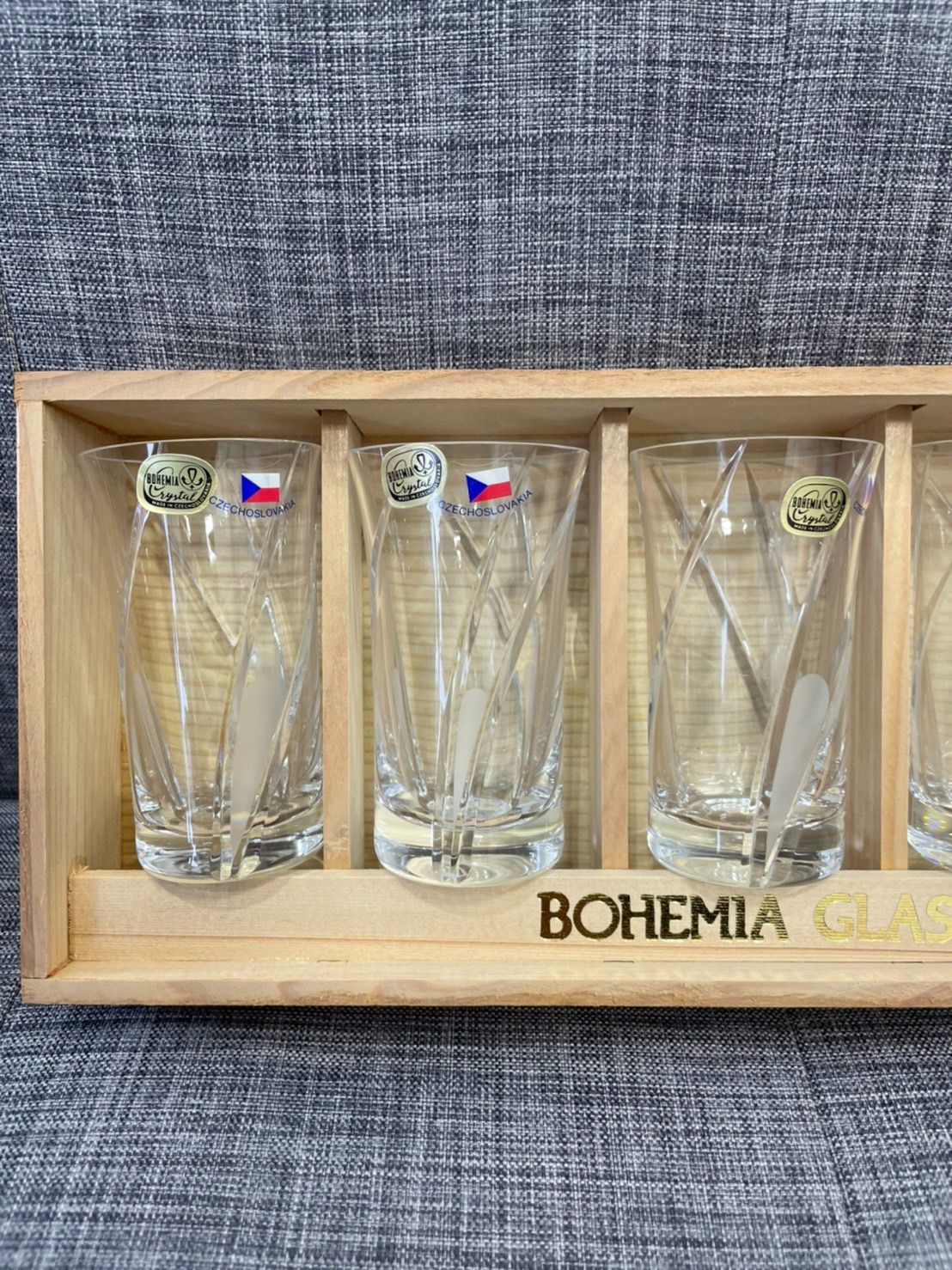 ボヘミア BOHEMIA クリスタルペアグラス 木箱入り | forstec.com