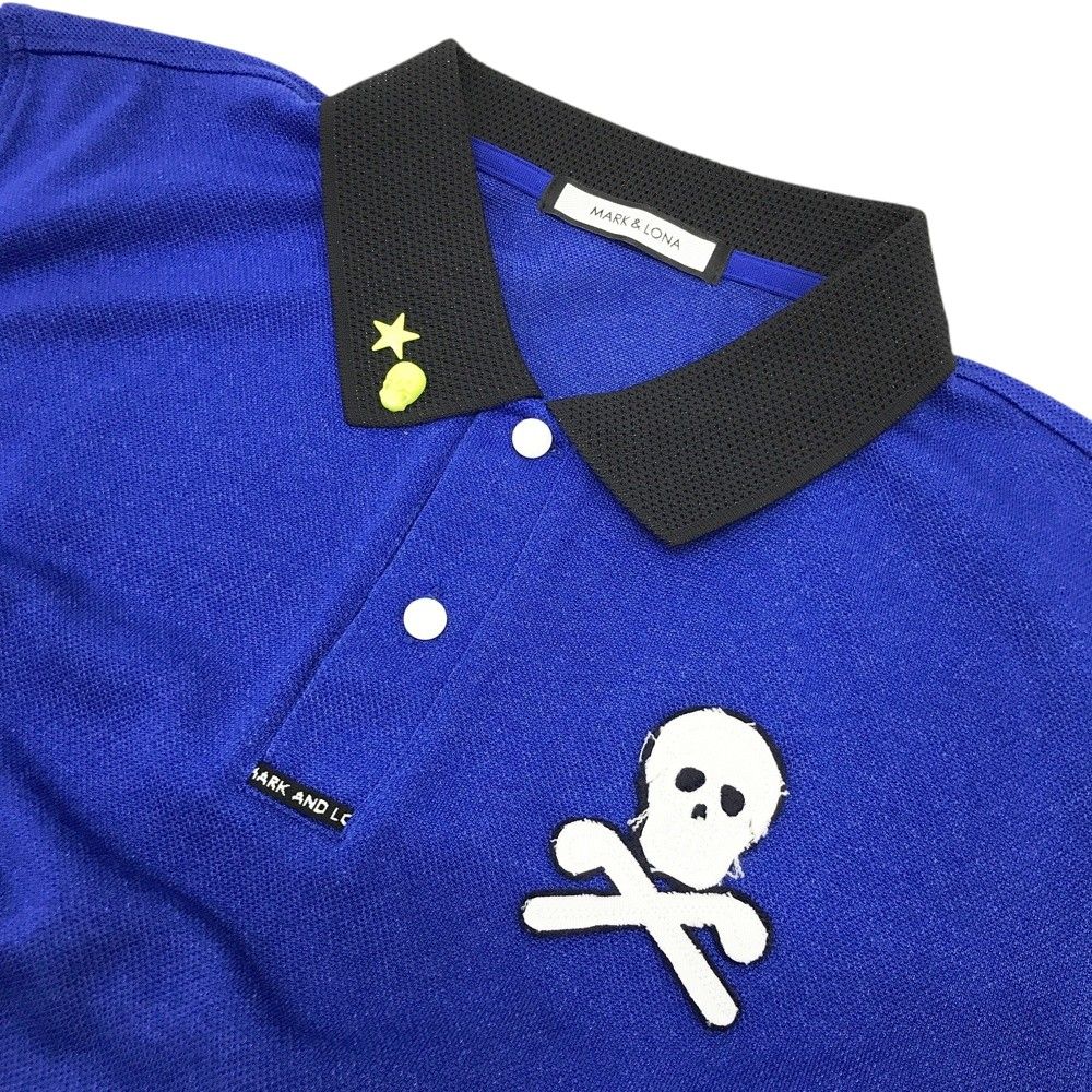 サイズ：48 MARK&LONA マークアンドロナ 半袖ポロシャツ スカル