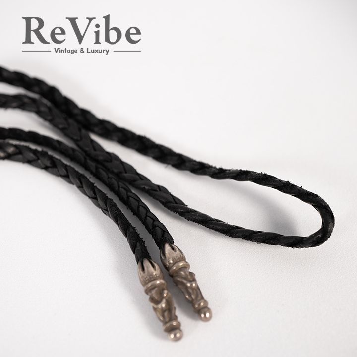 クロムハーツ スクロールレザーブレイド CHROME HEARTS クロムハーツ LEATHER BRAID スクロールレザー