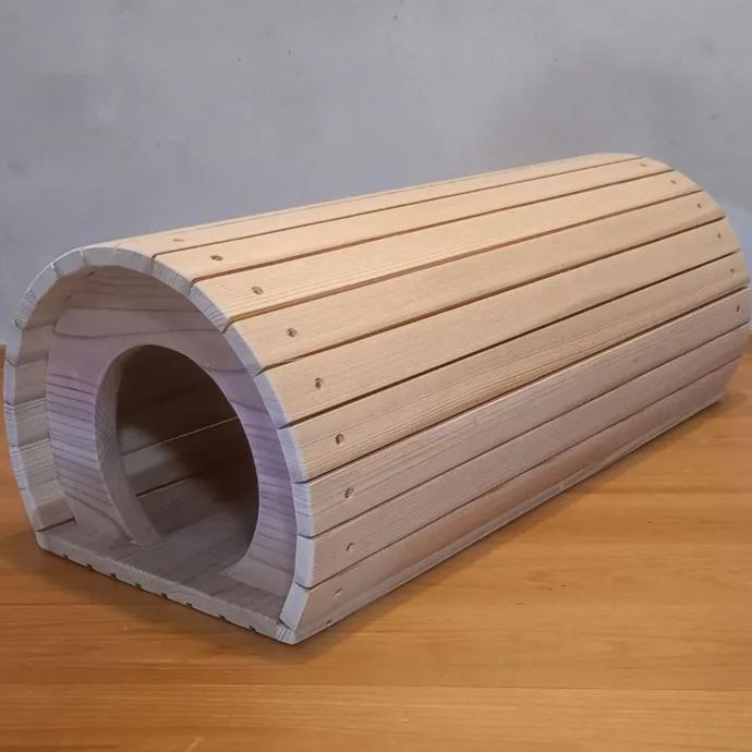国産杉 猫トンネルハウス B棟｜キャットハウス ネコハウス 木製ハンドメイド