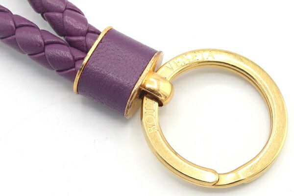 ボッテガヴェネタ イントレチャート　チャーム　パープル　キーリング 楽天市場】BOTTEGA VENETA ボッテガベネタ Intreccio Key Ring