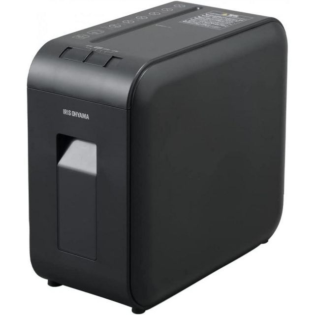 アイリスオーヤマ 静音シュレッダー P6HS75C-B ブラック 家庭用