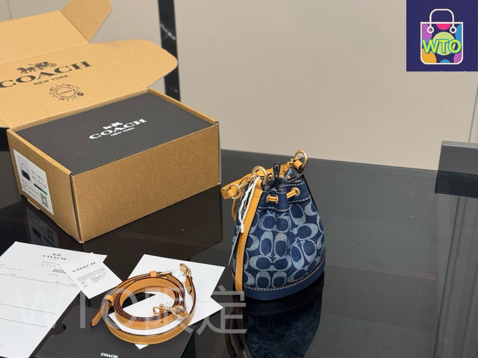 【COACH】ミニタウン チェックプリント バケットバッグ 今日特価】Coach コーチ ミニバケットバッグ シリーズ 精巧で