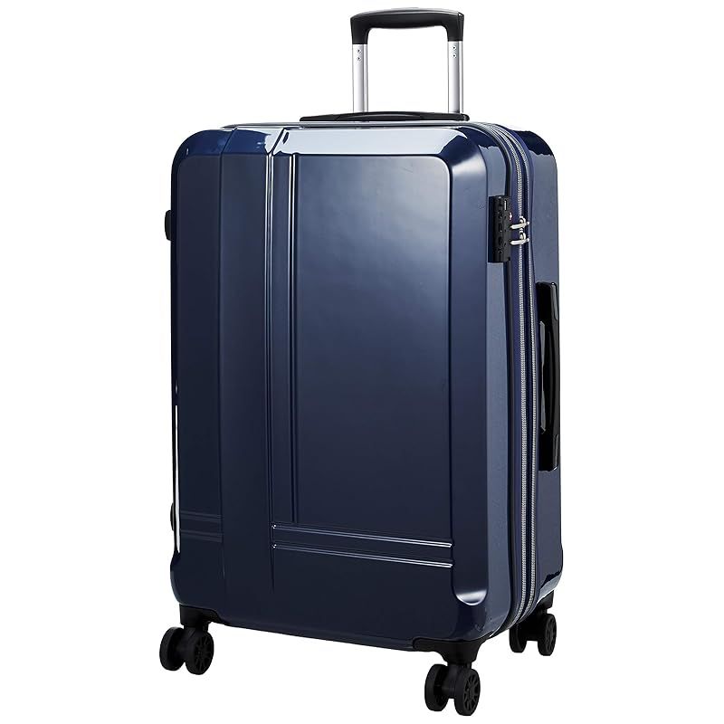 ライトブルー・ネイビー キャリーケース 無印 キャリーケース 機内