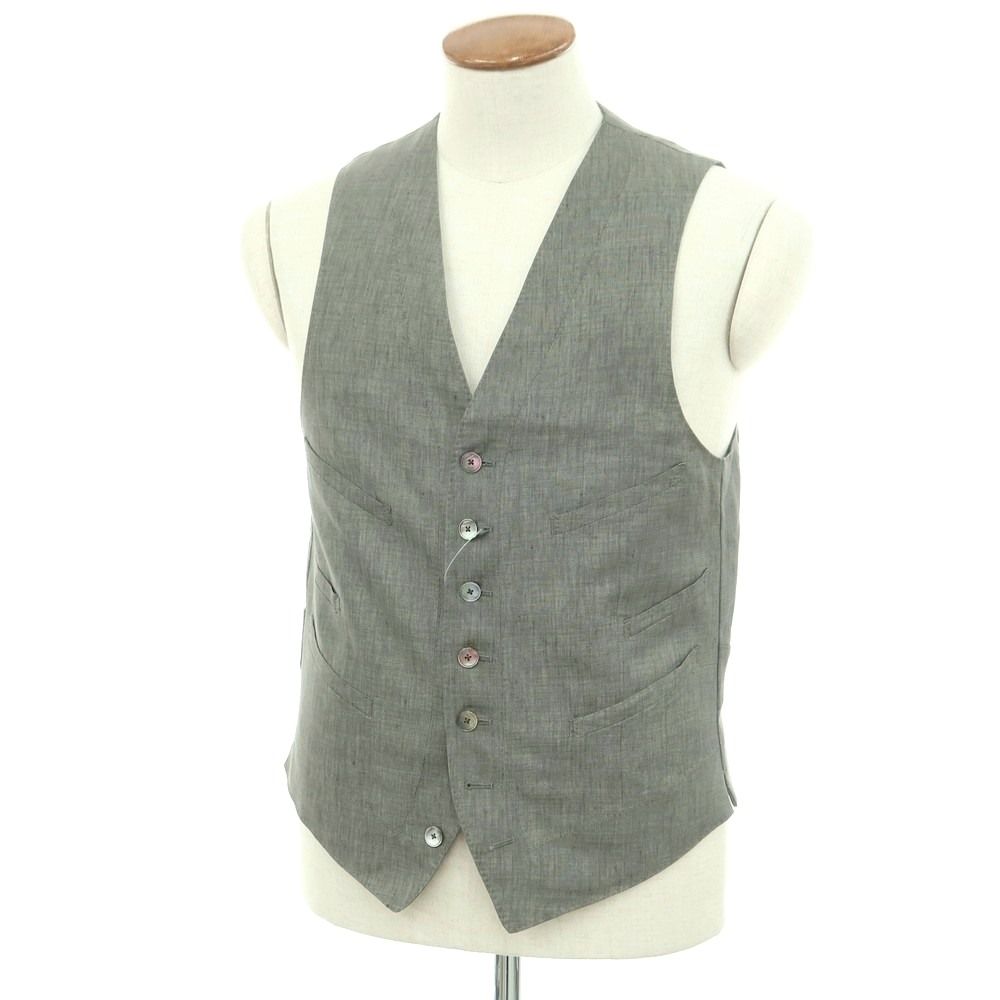 未使用 Paul Smith COLLECTION ポールスミス シャツ 孔雀 中古ポールスミスコレクション PAUL SMITH COLLECTION リネン ジレ