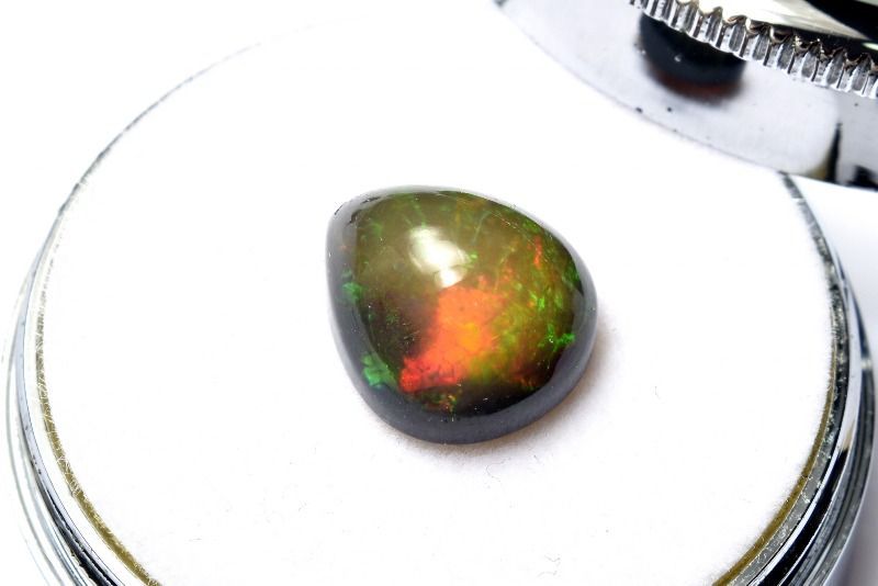 １点物 AAA 幸運を呼び込む石 ブラックプレシャスオパール 13x11mm ドロップ ルース パワーストーン 天然石 _PC5949 NEXPOTALLINN_EU