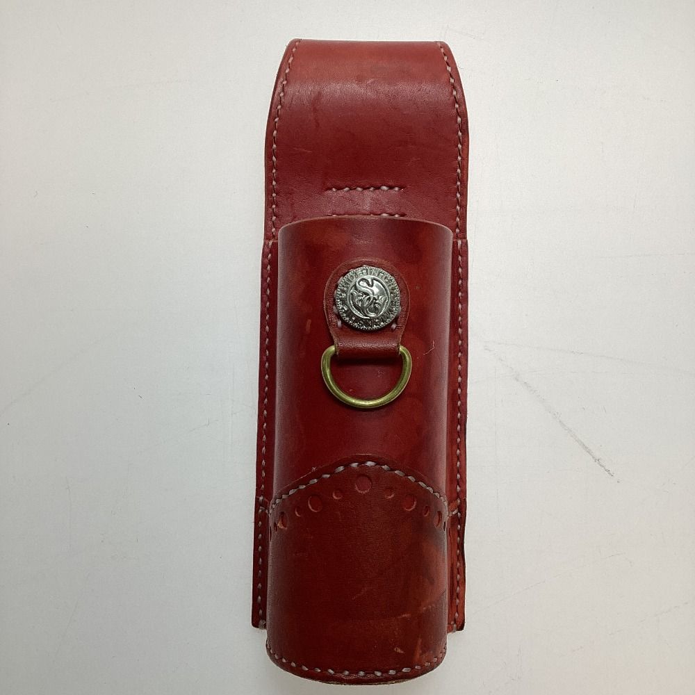 §§samurai craft サムライクラフト 熊撃退スプレーホルダー レザー バーガンディ