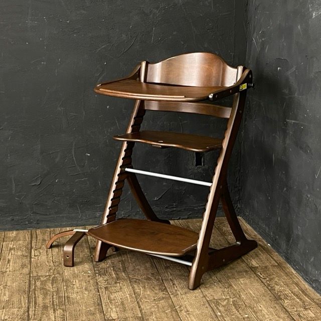 すくすくチェアプラス 大和屋 ダークブラウン 大和屋 すくすくチェア