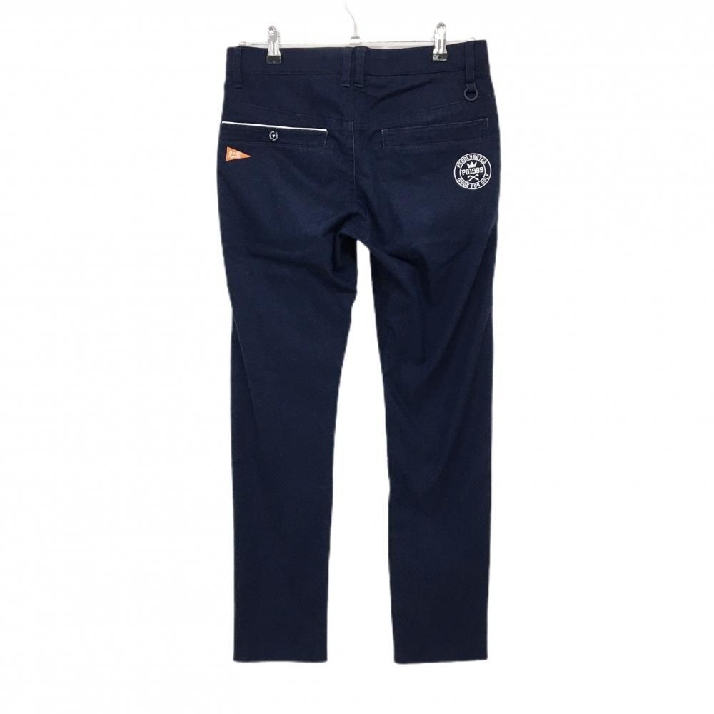 パーリーゲイツ パンツ ネイビー ロゴ白 色褪せ メンズ 3(S) ゴルフ