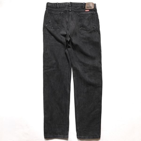 USA古着 wrangler ブラックデニムパンツ アメカジ 36×30 ワイド Wrangler 