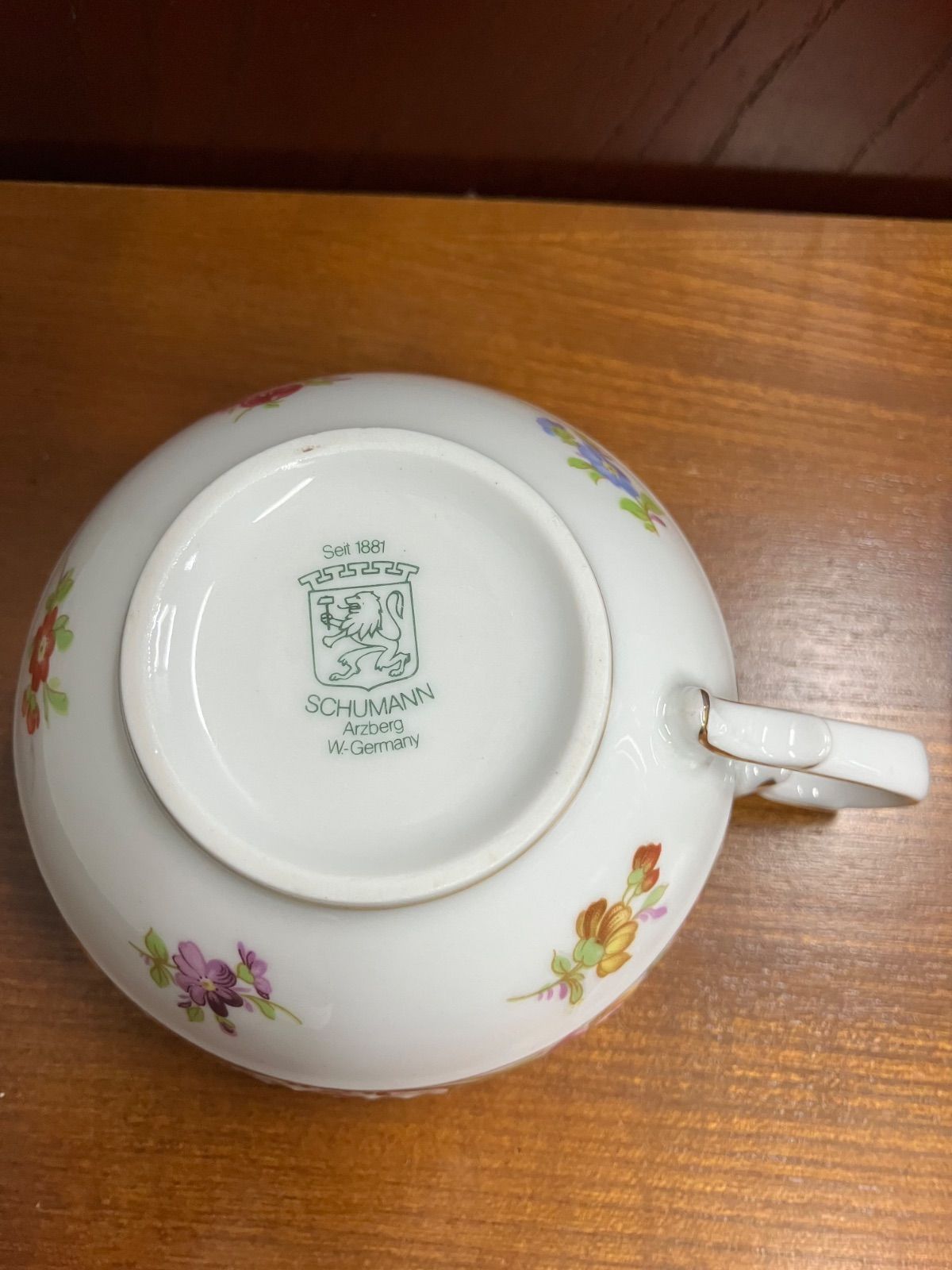 シューマン ババリア 勿忘草 ピアス プレート カップ フット付き