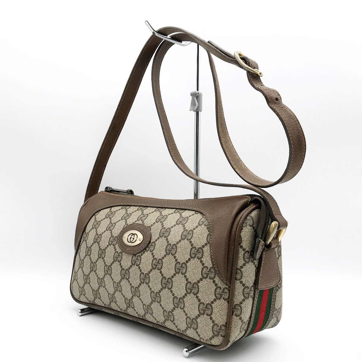 GUCCI オールドグッチ GGスプリーム シェリーライン ショルダーブラウン GUCCI グッチ オールドグッチ シェリーライン ショルダーバッグ