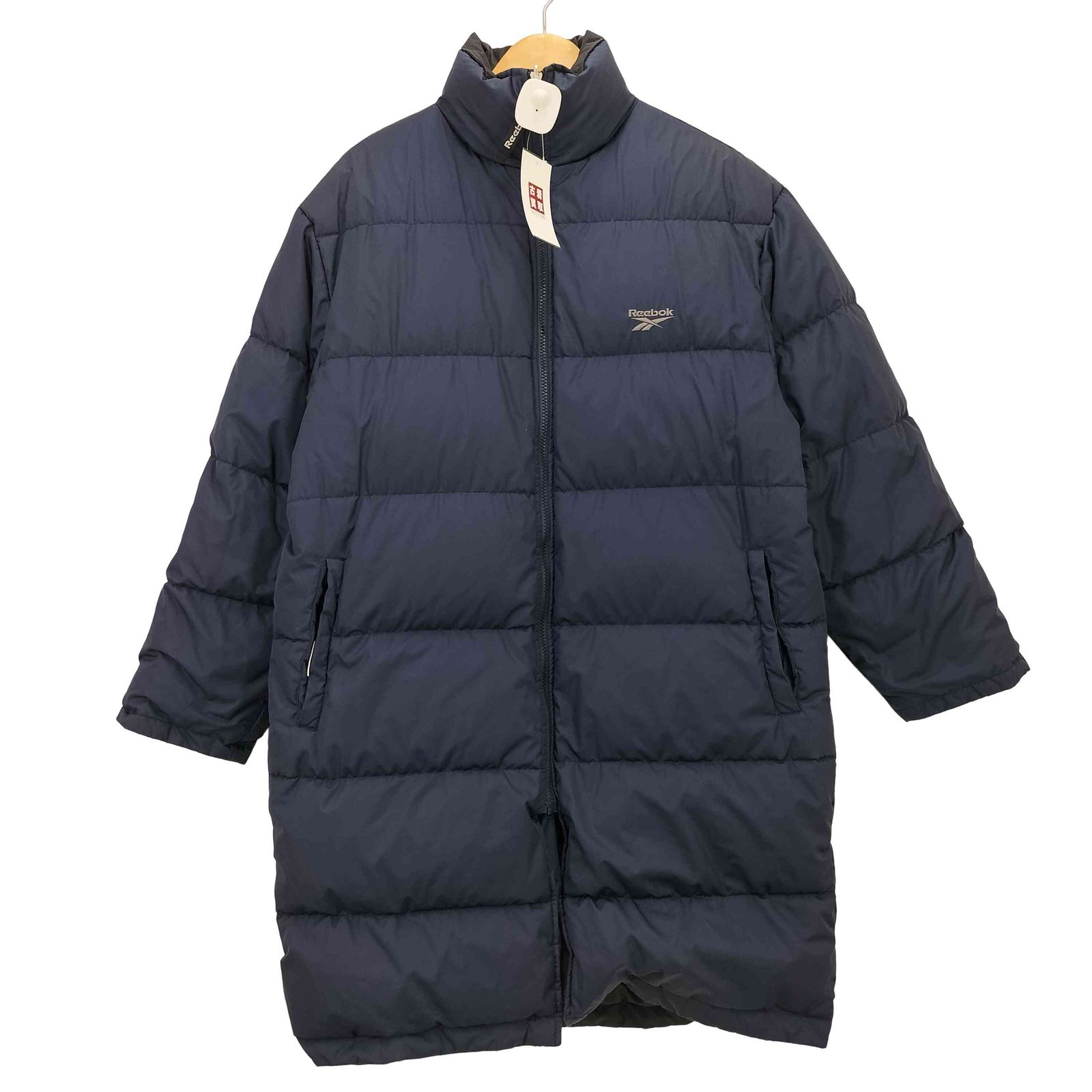新品未使用　美品　Reebok　リーボック　 ベンチコート　ネイビー　メンズM 新品未使用 美品 Reebok リーボック ベンチコート ネイビー メンズM