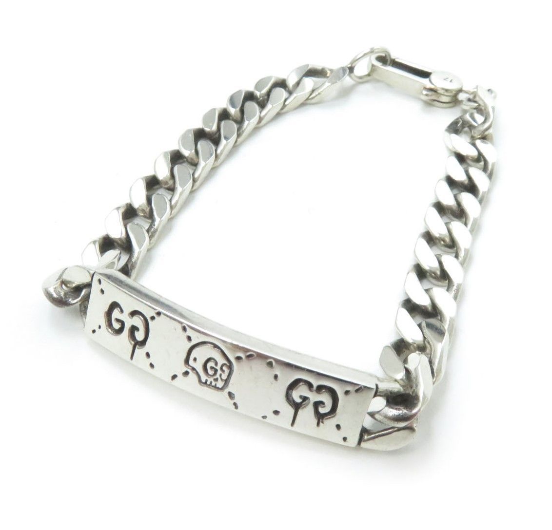 GUCCI グッチ 455321 ゴースト Ag925 シルバー ブレスレット GUCCI グッチ 455321 ゴースト Ag925 シルバー ブレスレット