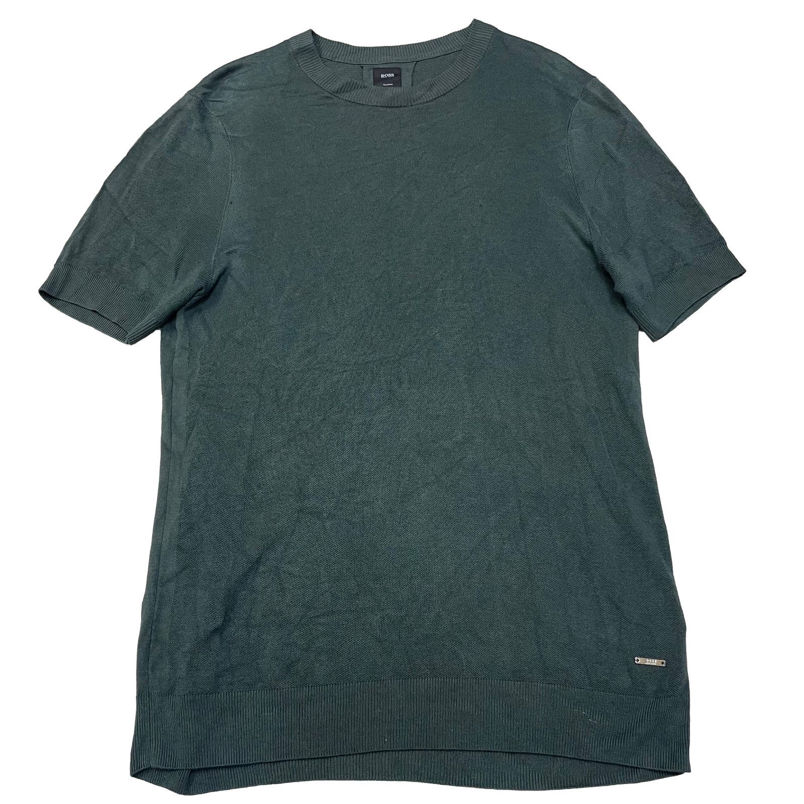 HUGO BOSS(ヒューゴボス) 半袖 ニット カットソー サイズM 【WSP 