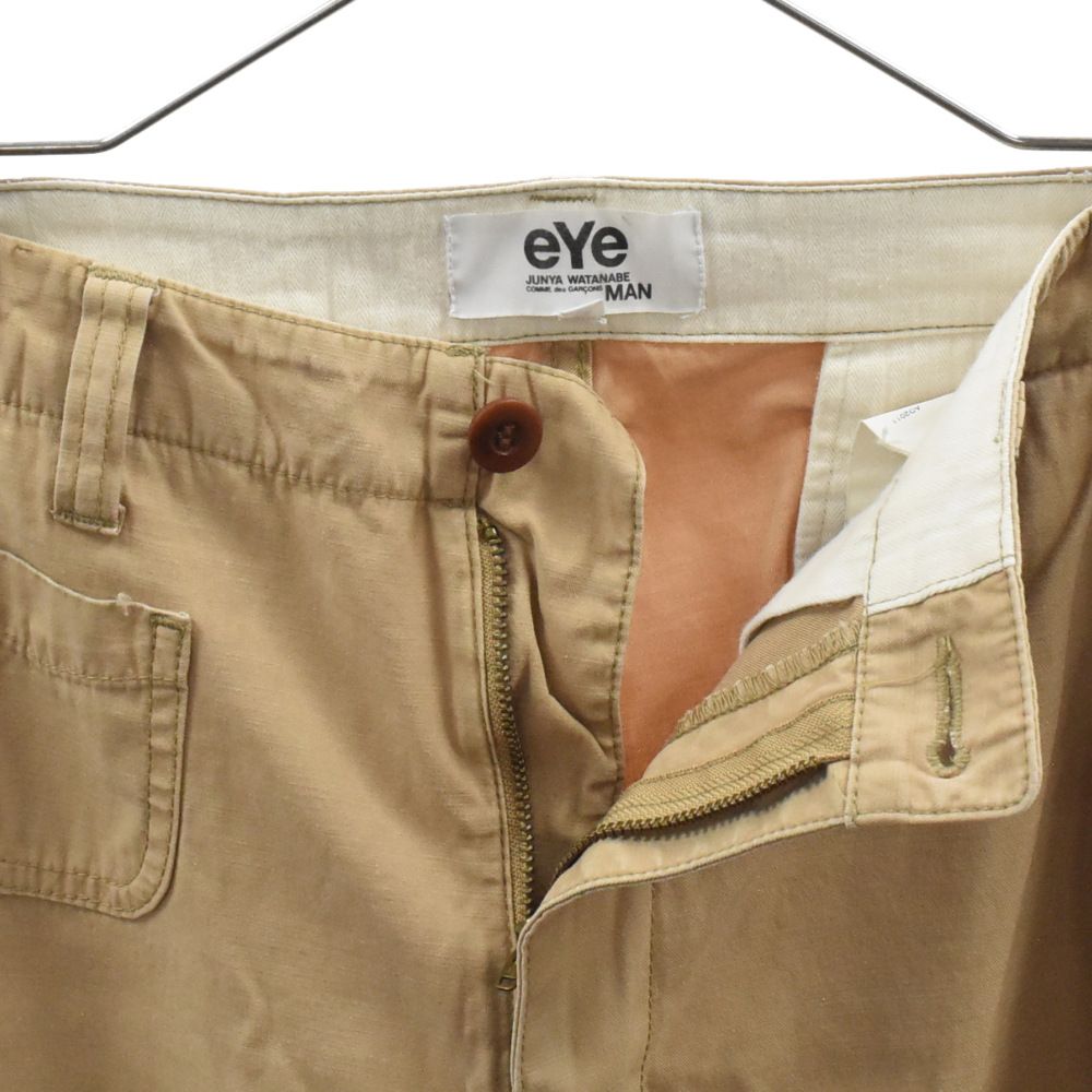 eye コムデギャルソン　ジュンヤワタナベ　チノパン　ベージュ系　サイズS eye コムデギャルソン ジュンヤワタナベ チノパン ベージュ系