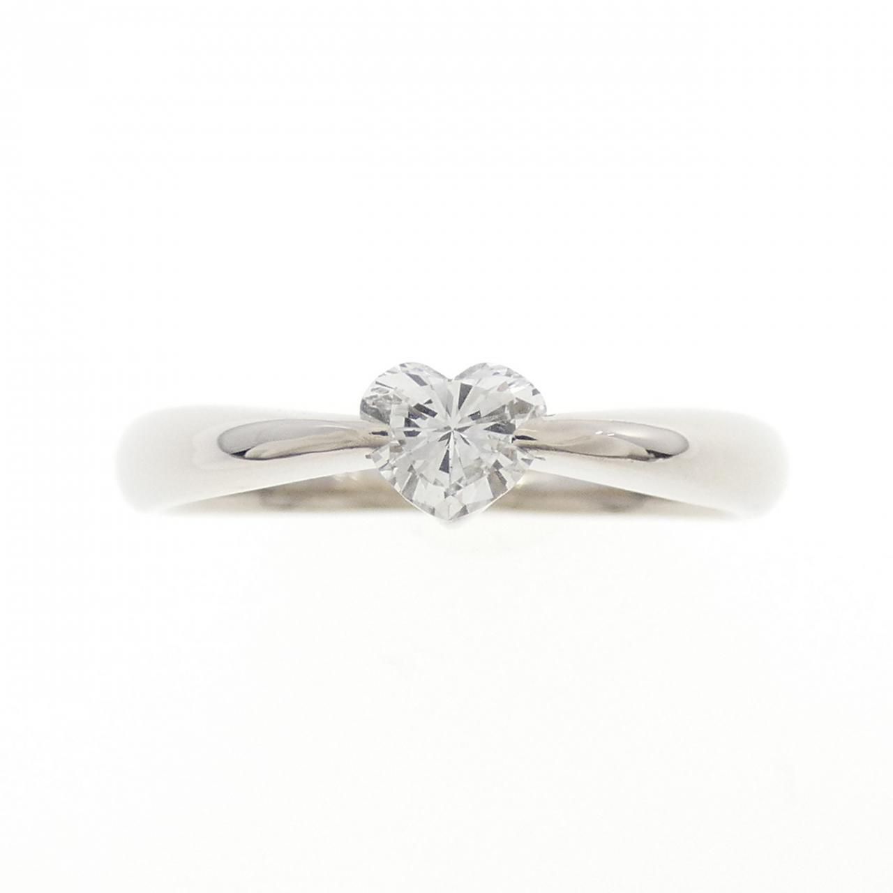 PT900 ハート ダイヤモンド リング 0.285CT