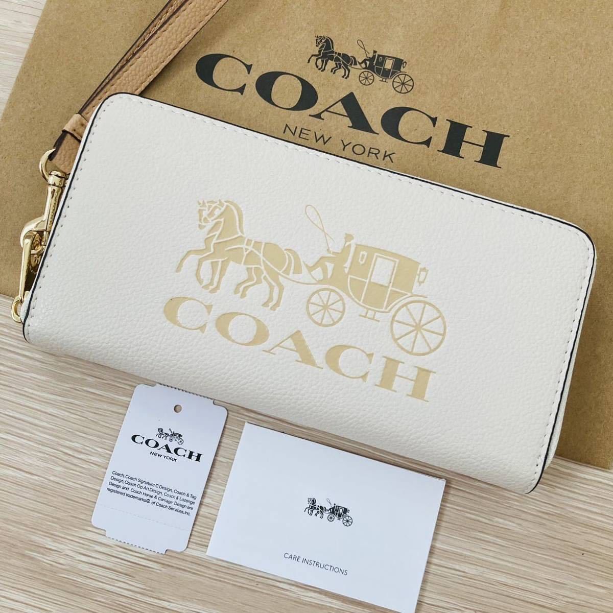 ☆ COACH コーチ 長財布 3548 リストレット ホースアンドキャリッジ