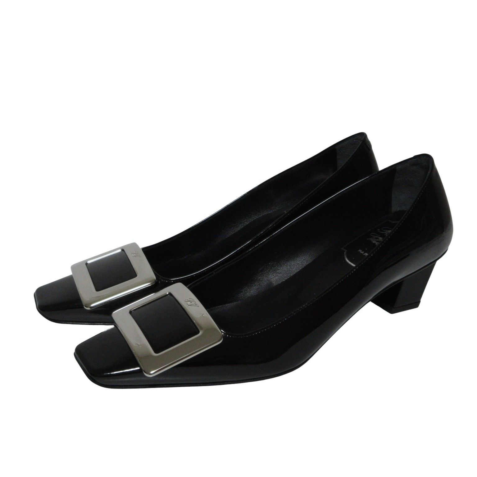 【新品未使用】ロジェヴィヴィエ パンプス 黒 未使用2025現行ロジェヴィヴィエ黒ベルヴィヴィエ パンプス36