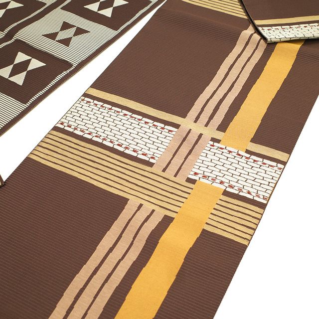 新古品】 袋帯 リバーシブル 両面 全通 京都 西陣 志まや織物 紹巴織