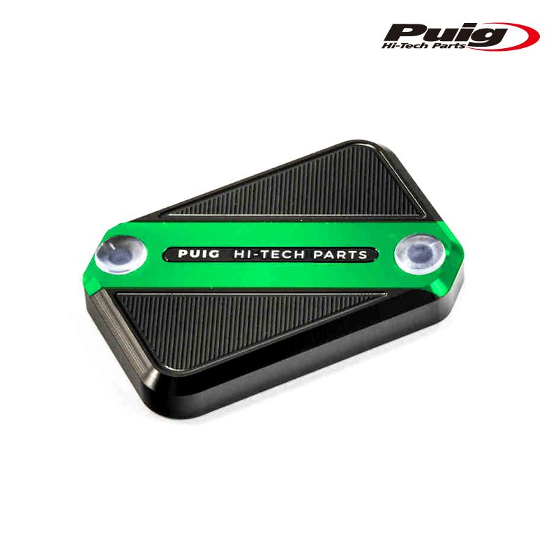 Puig 9612V BRAKE-CLUTCH FLUID TANK CAP フロント 左右共通 [GREEN] リザーバータンクキャップ