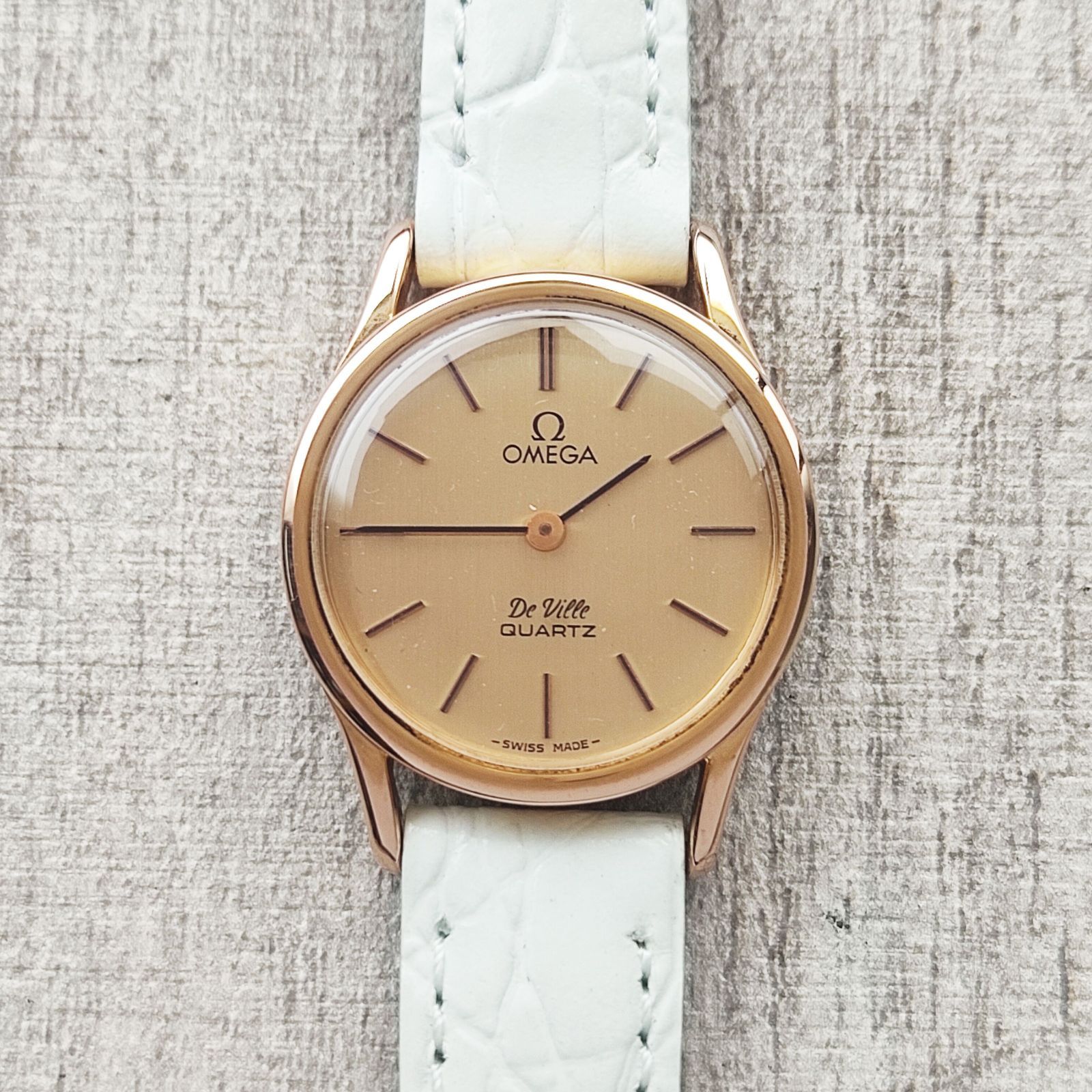 オメガ　デビル　クオーツ　レディース　腕時計　【ジャンク】 ジャンク品】オメガ デビル クォーツ レディース 腕時計 ゴールドGP
