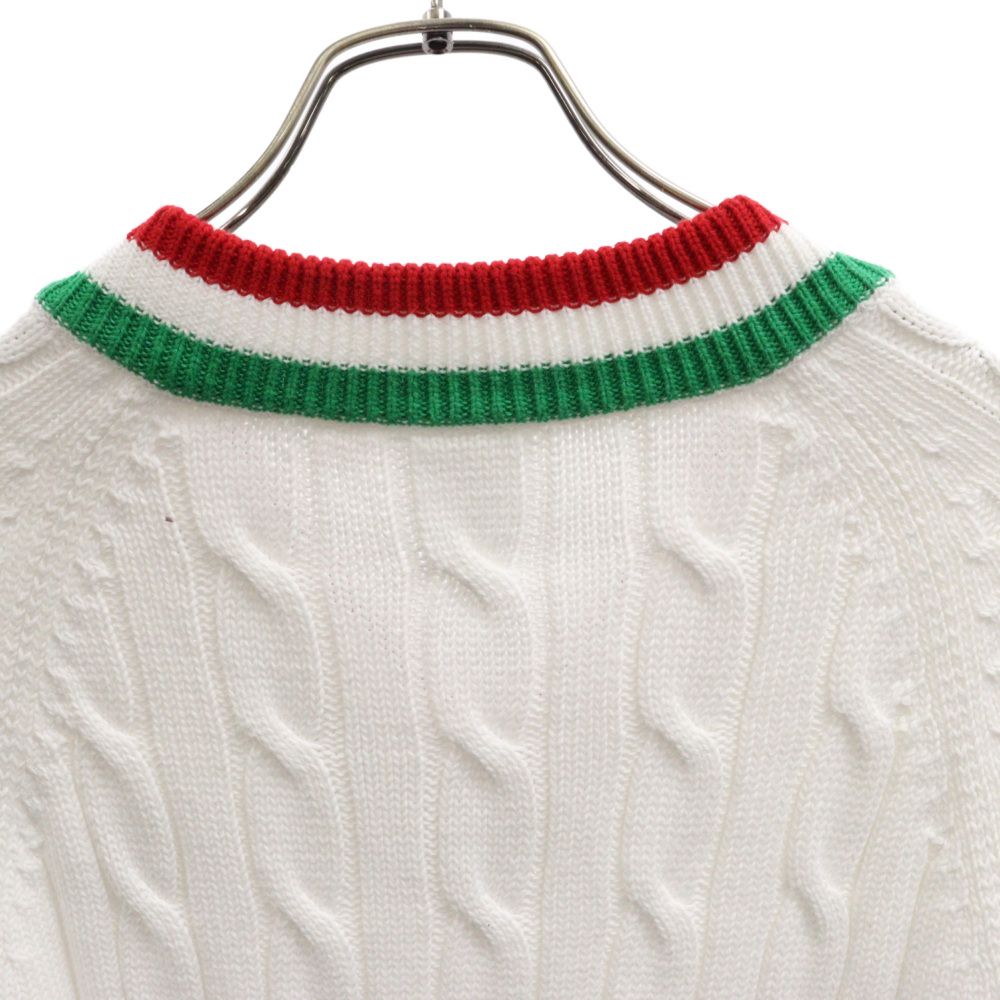 SUPREME (シュプリーム) 17SS ×LACOSTE Tennis Sweater ×ラコステ V
