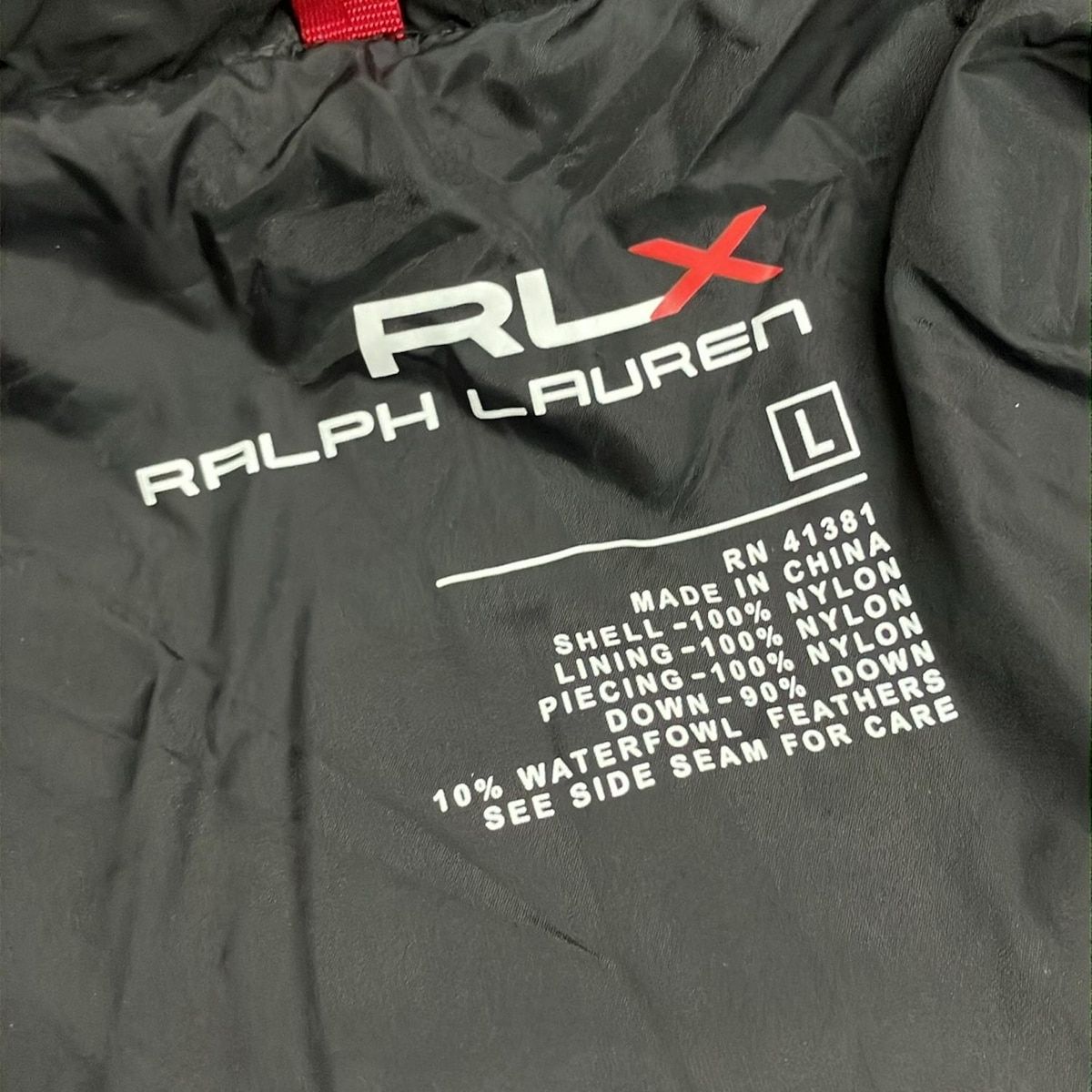 RLX RalphLauren ラルフローレン ダウンコート サイズL レディース - 黒 長袖 ジップアップ フード着脱可 冬 SIROKUMA-CORPORATION_COM