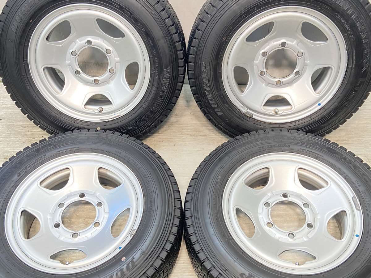 185/75R15 106/104LT ダンロップ ウィンターマックス LT03M TOPY S54A 15x6.0 139.7-6穴 中古タイヤ  スタッドレスタイヤ ホイールセット 4本セット w15240822110 - メルカリ