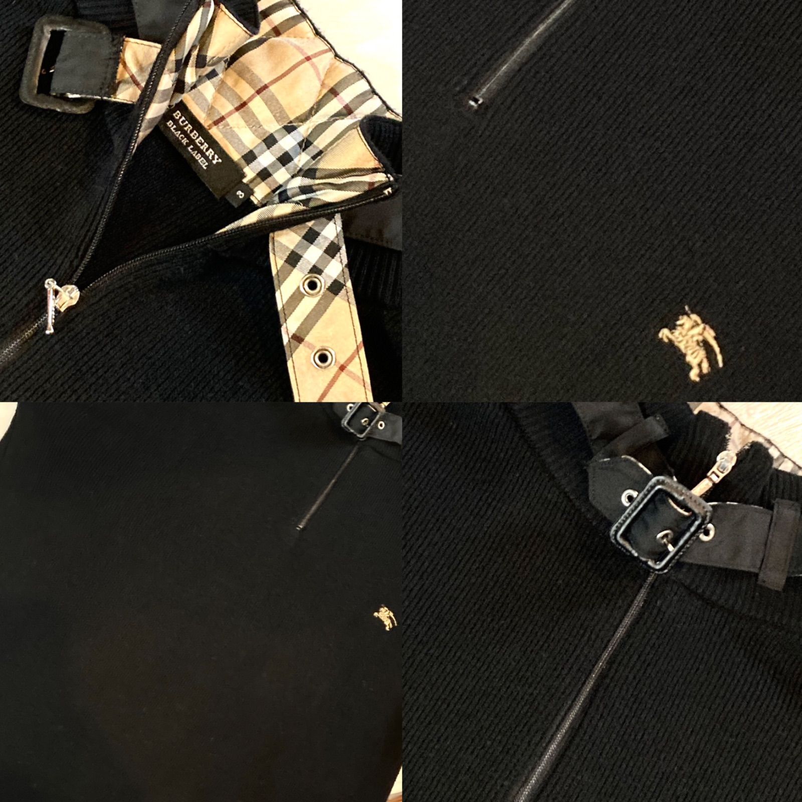 BURBERRY BLACK LABEL☆プルオーバーニット☆セーター☆チェック BURBERRY BLACK LABEL☆プルオーバーニット☆セーター☆チェック