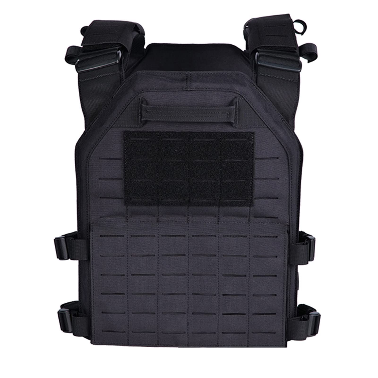 ブラック [TWINFALCONS] プレートキャリア 軽量 タクティカルベスト