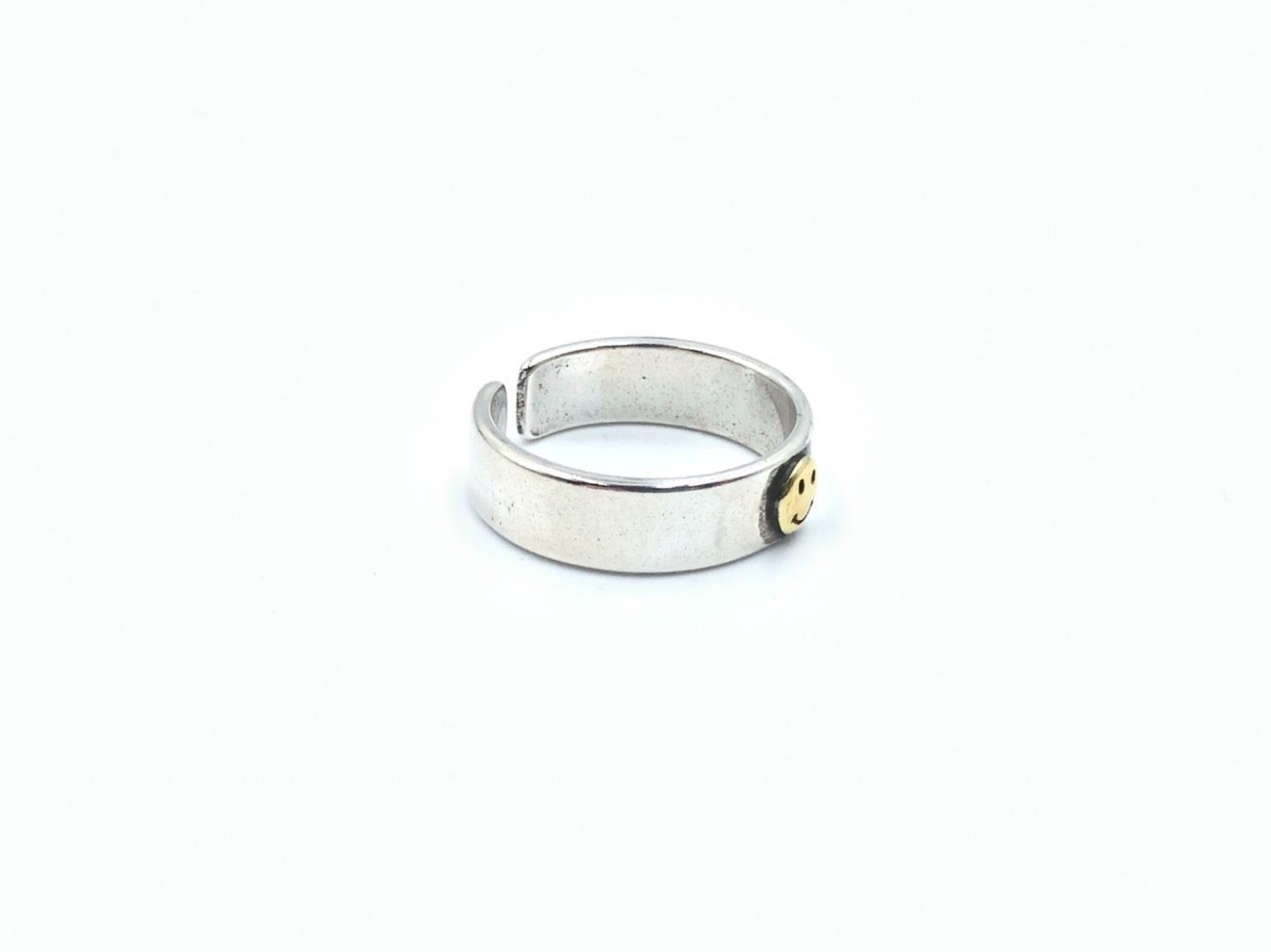 シルバーアクセサリー デザインリング カレッジリング シルバー