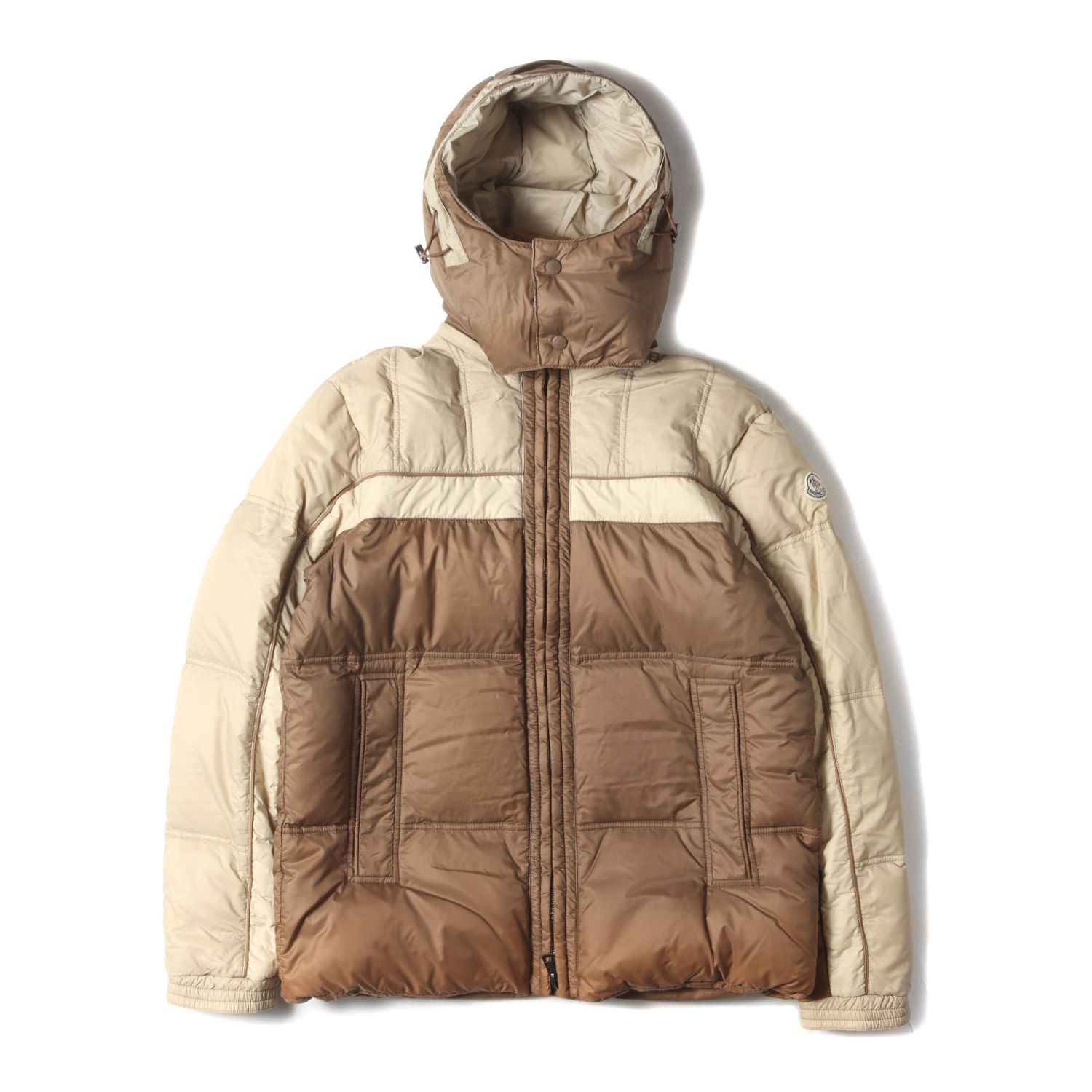 MONCLER 国内正規品　ブラウン フード付きジャケット MONCLER ブラウン ダウンジャケット フード付きサイズ1