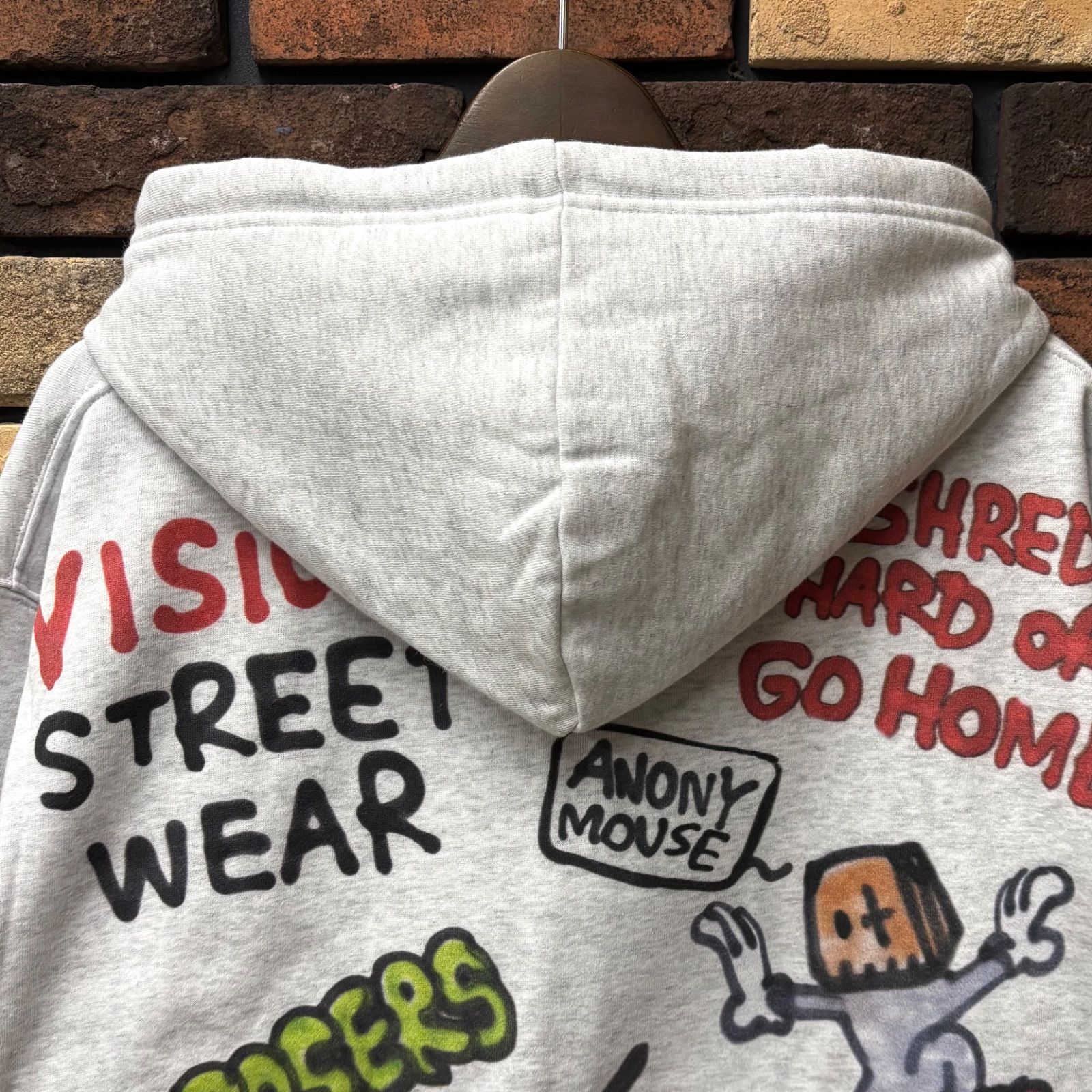 VISION STREET WEAR×guernika】プリント ZIPパーカー コラボ