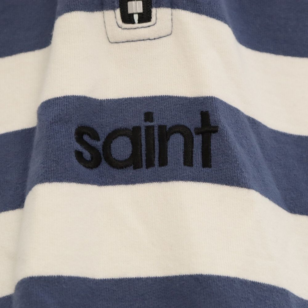 SAINT MICHAEL (セントマイケル) SA_RUGGER SH/BORDER/BLUE