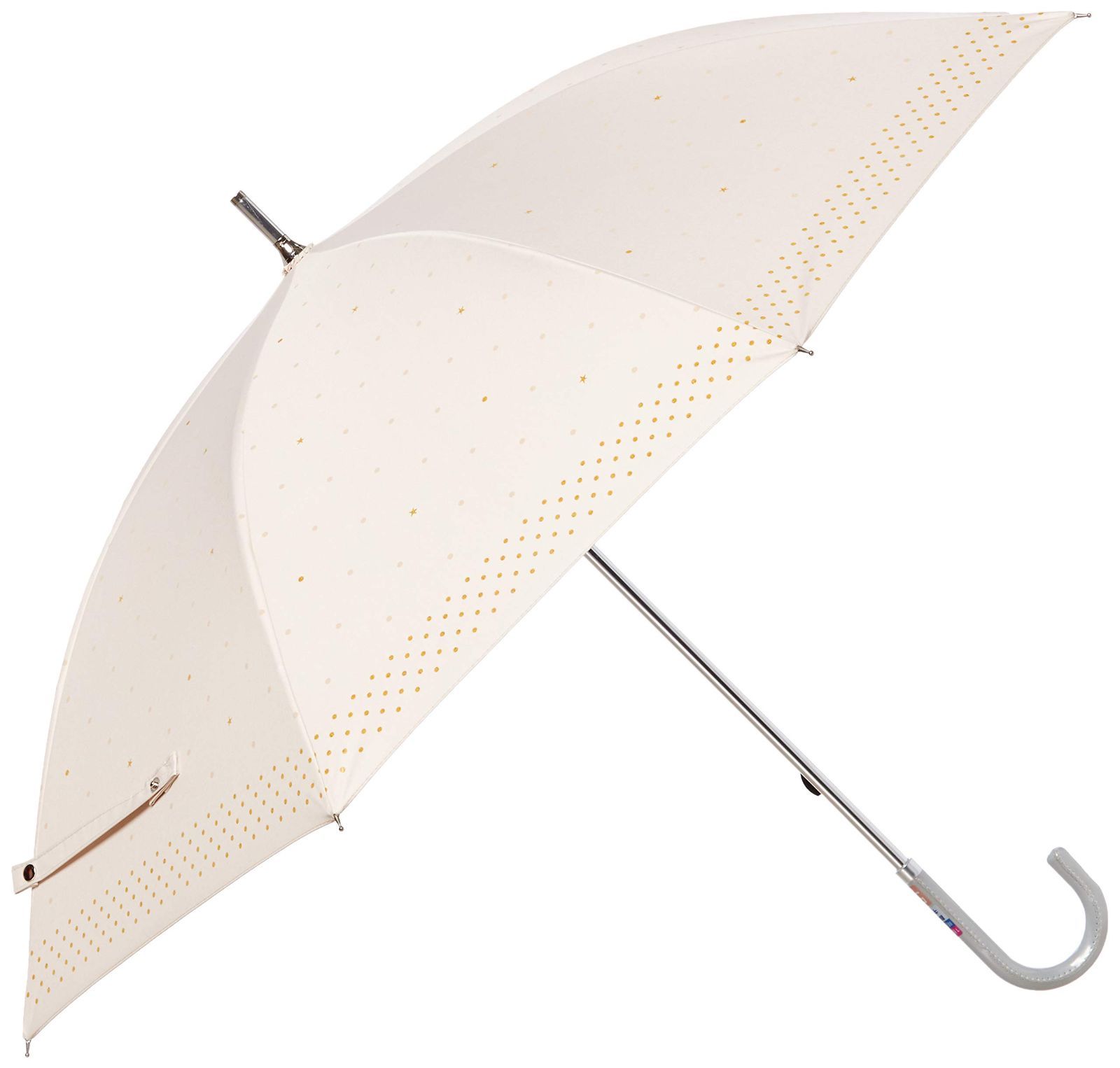 レディース オシャレ 【1級遮光・晴雨兼用】 かわいい 長傘 ペールオレンジ パラソル 日傘 22-228-31981-00 ドット柄 ペールオレンジ SHIELD(ビューティーシールド) BEAUTY 親骨の長さ：約50 [ムーン