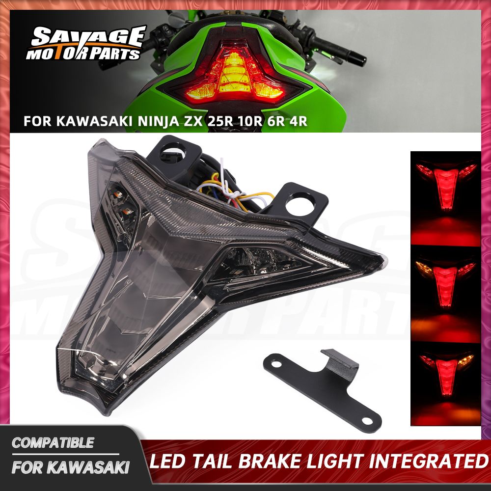 カワサキニンジャ ZX-25R ZX-10RR LED テールライト ZX-6R ZX-4RR 2025 バイク リア LED ウィンカーランプ 2020