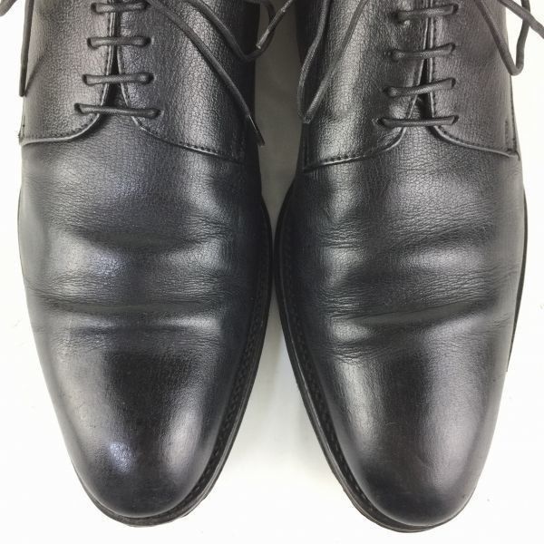 Zegna エルメネジルドゼニア【size8D/26.0〈黒/BLACK】オールレザー
