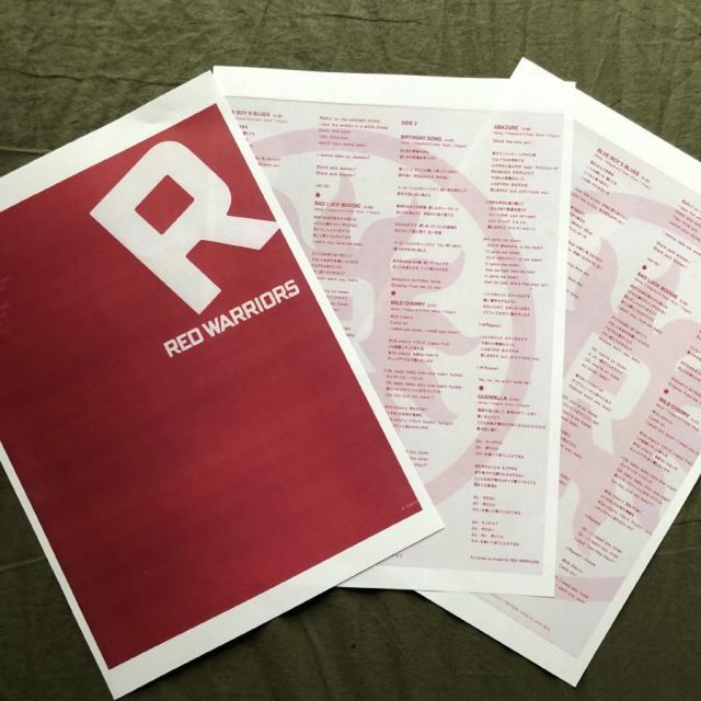 1986年 レッド・ウォーリアーズ Red Warriors LPレコード Lesson 1 名