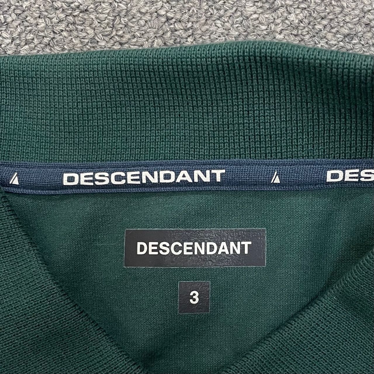 DESCENDANT HORIZONTAL POLO LS ポロシャツ 定価24200円 新品 DESCENDANT 23SS HORIZONTAL POLO LS - GREEN