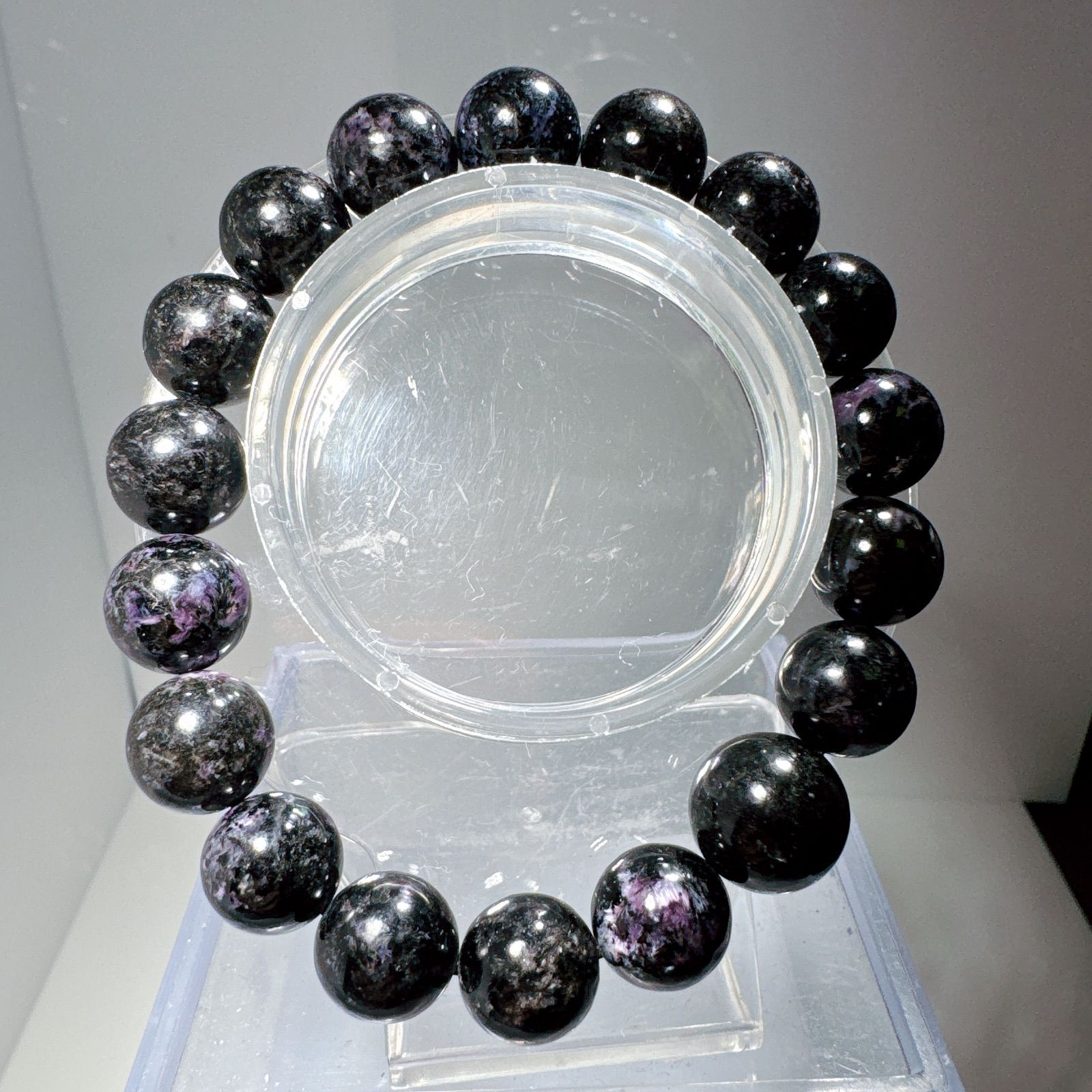 ブラックスギライトブレスレットNO25-2383