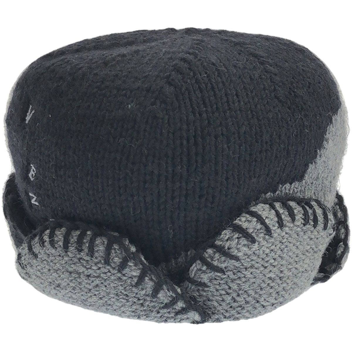 VeniceW ベニス 23AW SSENSE Exclusive Mammoth Beanie ビーニーニットキャップ ブラック×グレー