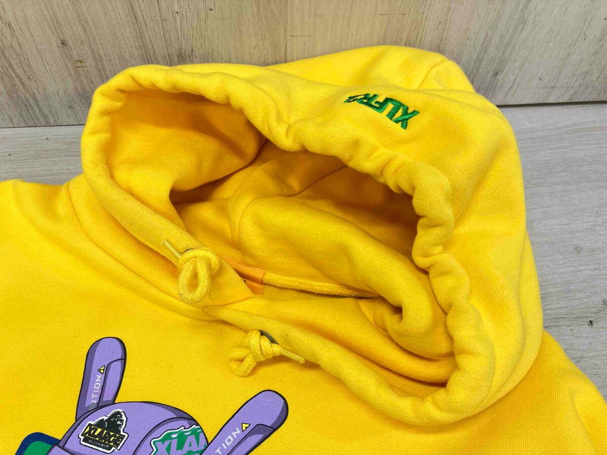 【値下げ・美品】#FR2 FxxkingRabbitsパーカー L フーディ 冬 FR2 エフアールツー xX-LARGE プリント フーディー パーカー