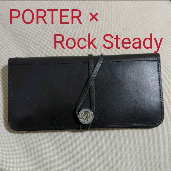 PORTER×Rock Steady レザーロングウォレット - 長財布