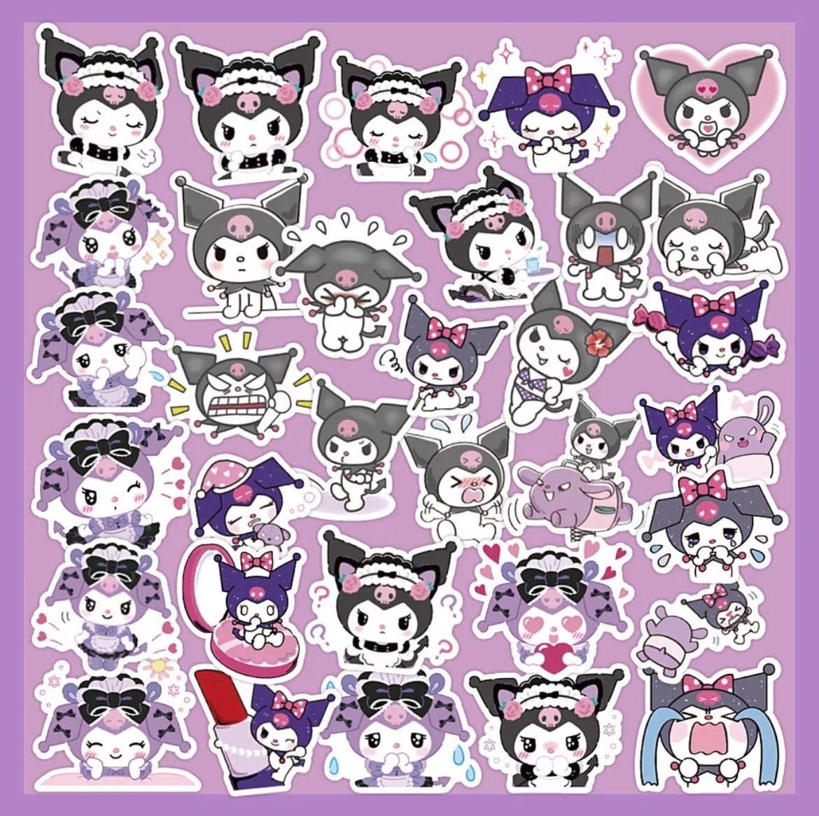 122点セット♥クロミちゃんステッカー 3商品｜10月に購入したクロミちゃんグッズ♡ | ニコ＊小さく暮らす