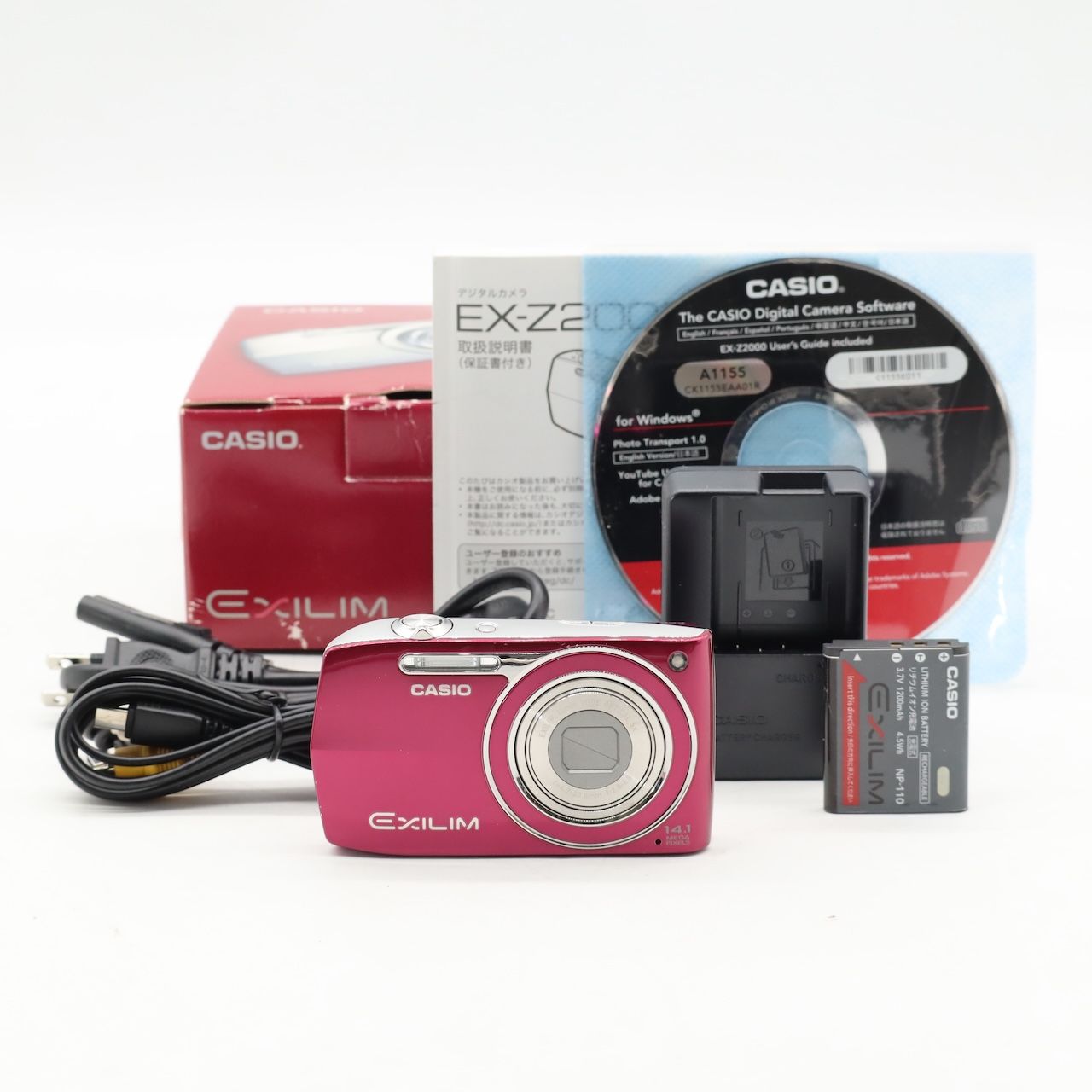 カシオ CASIO デジタルカメラ EXILIM EX-Z2000 レッド EX-Z2000RD 